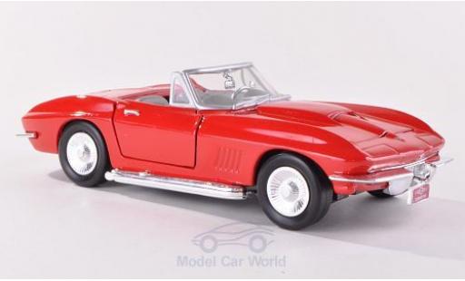 Chevrolet Corvette 1/24 Motormax Stingray Cabrio (C2) rot 1967 modellautos