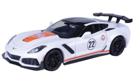 Chevrolet Corvette 1/24 Motormax ZR1 weiss Gulf 2019 modellautos