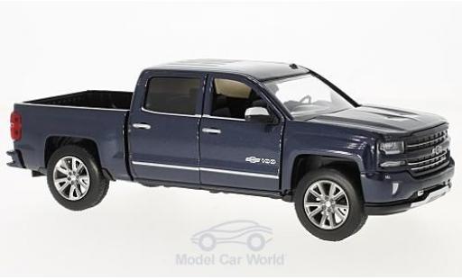 Modellautos Chevrolet Silverado 1/27 Motormax Centennial Edition mettalic blau 2018 Chevrolet Silverado 1/27 Motormax Centennial Edition mettalic blau 2018 modellautos