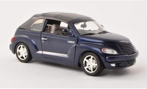 Chrysler PT Cruiser 1/24 Motormax Cabrio mettalic blau sans Vitrine modellautos