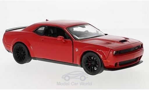 Dodge Challenger 1/24 Motormax SRT Hellcat Wide-Body rot 2018 modellautos