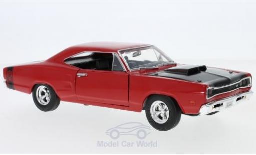 Dodge Coronet 1/24 Motormax Super Bee rot/schwarz 1969 modellautos
