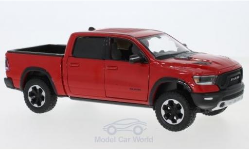 Dodge RAM 1/24 Motormax 1500 Crew Cab Rebel rot 2019 modellautos
