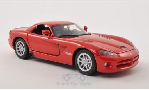 Dodge Viper 1/24 Motormax SRT-10 Hard Top rot 2003 ohne Vitrine modellautos