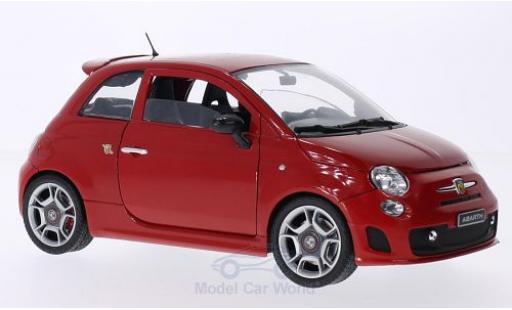 Modellautos Fiat 500 F 1/18 Motormax Abarth rot 2008 Fiat 500 F 1/18 Motormax Abarth rot 2008 modellautos
