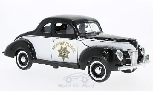 Modellautos Ford Deluxe 1/18 Motormax Highway Patrol 1940 Ford Deluxe 1/18 Motormax Highway Patrol 1940 modellautos