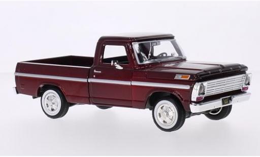 Ford F-1 1/24 Motormax 00 mettalic rot 1969 modellautos