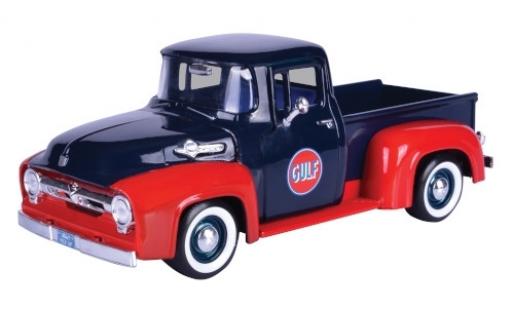 Ford F-1 1/24 Motormax 00 Pick Up blau/rot Gulf 1956 modellautos