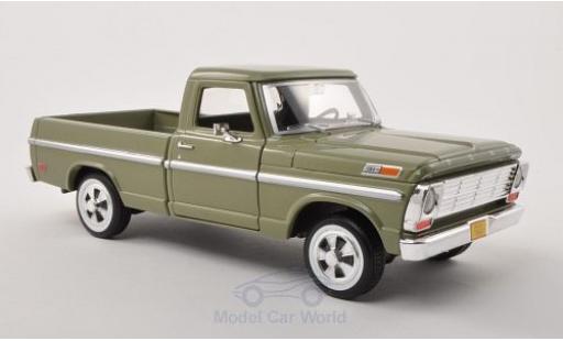 Ford F-1 1/24 Motormax 00 Pick Up mettalic grün 1969 ohne Vitrine modellautos