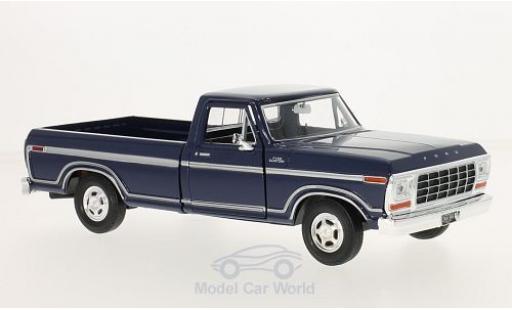 Ford F-1 1/24 Motormax 50 Custom blau 1979 modellautos