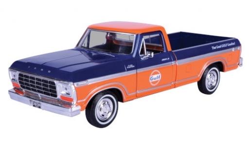Ford F-1 1/24 Motormax 50 Custom Pick Up blau/orange Gulf modellautos
