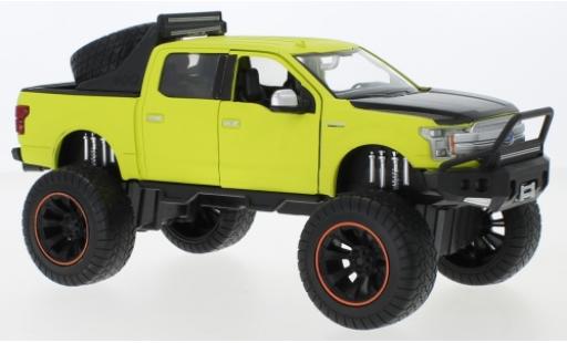 Ford F-1 1/24 Motormax 50 Lariat Crew Cab Off Road matt-grün/matt-schwarz 2019 Maßstab 1:27 modellautos
