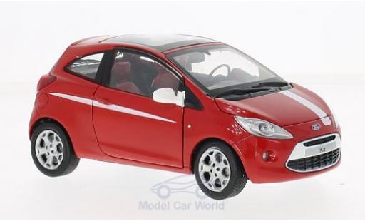 Ford Ka 1/24 Motormax rot/weiss modellautos