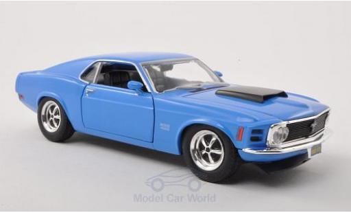 Ford Mustang 1970 1/24 Motormax Boss 429 blau 1970 modellautos