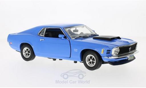 Modellautos Ford Mustang 1/18 Motormax Boss 429 blau 1970 ohne Vitrine Ford Mustang 1/18 Motormax Boss 429 blau 1970 ohne Vitrine modellautos