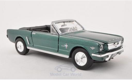 Ford Mustang 1/24 Motormax Cabrio mettalic grün 1964 modellautos