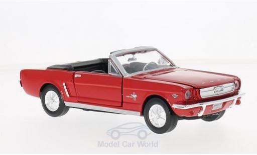 Ford Mustang 1/24 Motormax Cabrio rot 1964 ohne Vitrine modellautos