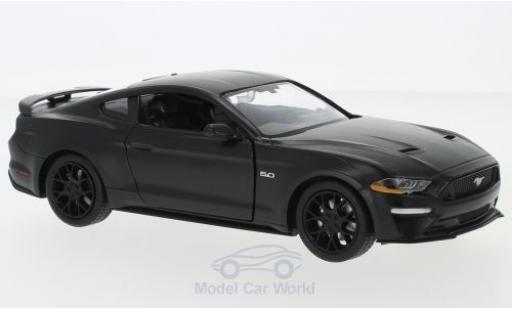 Ford Mustang 1/24 Motormax GT matt-schwarz 2018 modellautos