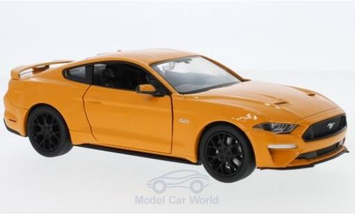 Ford Mustang 1/24 Motormax GT orange 2018 modellautos