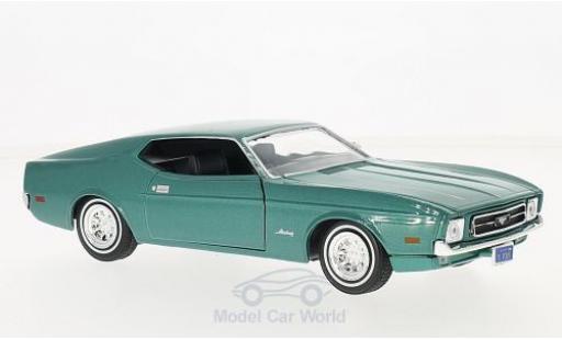 Ford Mustang 1/24 Motormax Sportsroof mettalic grün 1971 modellautos