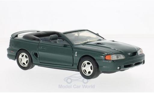 Ford Mustang 1/24 Motormax SVT Cobra Cabrio mettalic grün 1998 modellautos