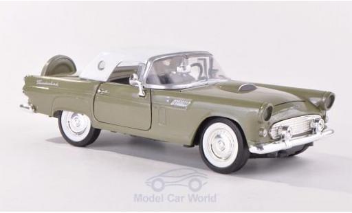 Ford Thunderbird 1/24 Motormax mettalic grün/weiss 1956 ohne Vitrine modellautos