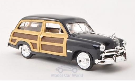 Ford Woody 1/24 Motormax Wagon blau/Holzoptik 1949 ohne Vitrine modellautos