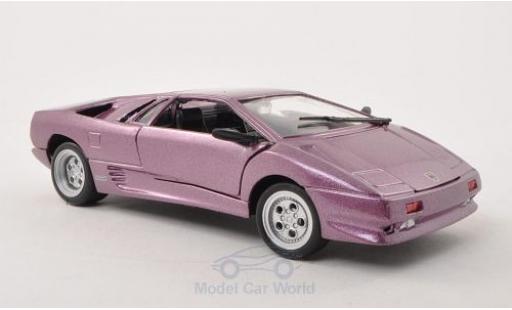 Lamborghini Diablo 1/24 Motormax mettalic lila ohne Vitrine modellautos