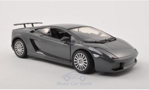 Lamborghini Gallardo Superleggera 1/24 Motormax Superleggera mettalic schwarz/schwarz modellautos