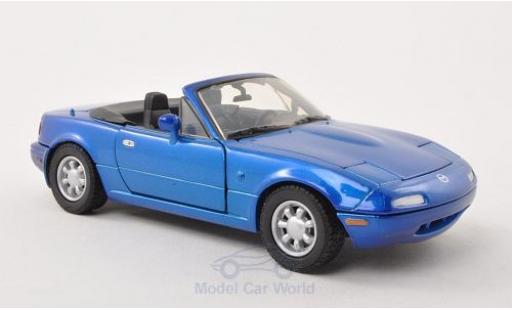 Mazda MX 1/24 Motormax -5 Miata mettalic blau modellautos