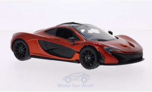 McLaren P1 1/24 Motormax mettalic orange/carbon modellautos