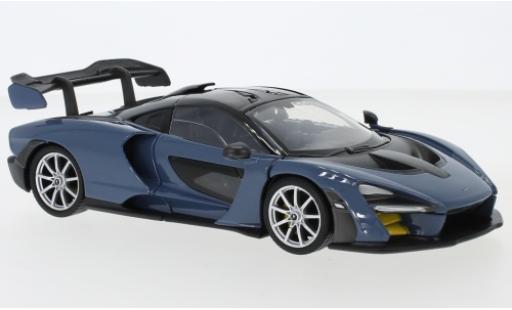 McLaren Senna 1/24 Motormax mettalic blau modellautos