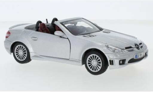 Mercedes Classe SLK 1/24 Motormax SLK 55 AMG (R171) silber modellautos