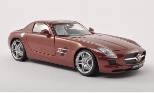 Mercedes SLS 1/18 Motormax AMG (C197) met.-braun modellautos