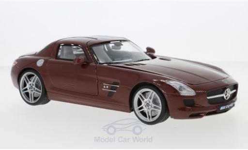 Mercedes SLS 1/18 Motormax AMG (C197) mettalic braun modellautos