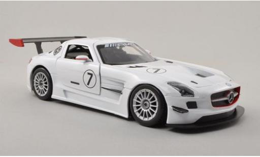 Mercedes SLS 1/24 Motormax AMG GT3 No.7 sans Vitrine modellautos