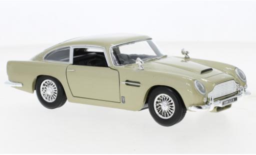 Aston Martin DB5 1/24 Motormax metallise beige RHD modellautos