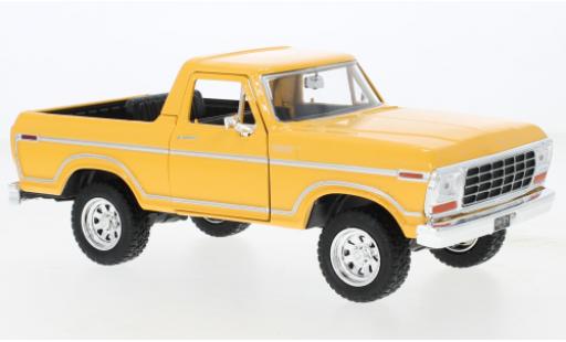 Ford Bronco 1/24 Motormax Custom gelb 1978 modellautos