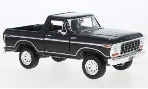 Ford Bronco 1/24 Motormax Custom schwarz 1978 modellautos