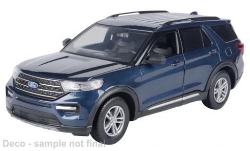 Ford Explorer 1/24 Motormax XLT bleu 2022 modellautos