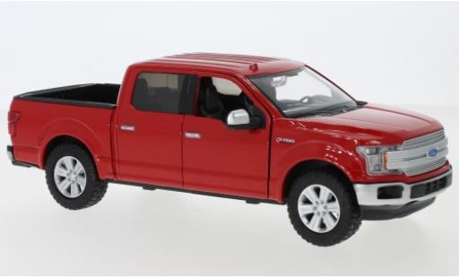 Ford F-1 1/24 Motormax 50 Lariat Crew Cab rouge 2019 modellautos