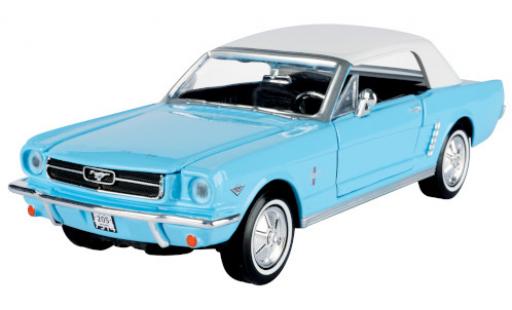 Ford Mustang 1/24 Motormax Cabrio blau/weiss 1964 modellautos