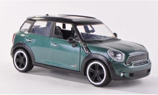Mini Cooper 1/24 Motormax S Countryman mettalic vert foncé/noire modellautos