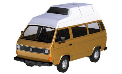 Volkswagen T3 1/24 Motormax Camper braun/weiss modellautos