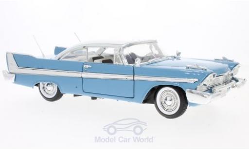Modellautos Plymouth Fury 1/18 Motormax blau/weiss 1958 Plymouth Fury 1/18 Motormax blau/weiss 1958 modellautos