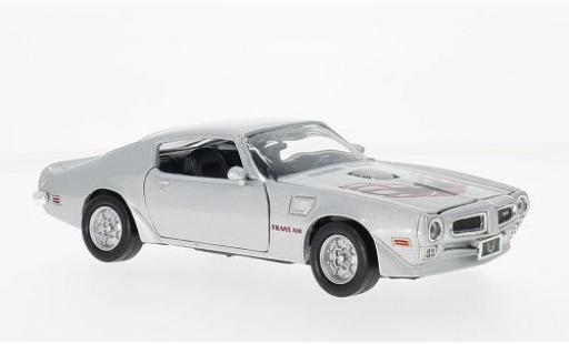 Pontiac Firebird 1/24 Motormax Trans Am silber/Dekor 1973 modellautos