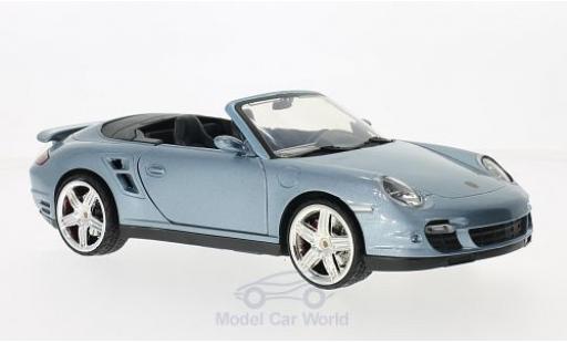Modellautos Porsche 997 Turbo 1/18 Motormax 911 () Turbo Cabriolet mettalic blau Porsche 997 Turbo 1/18 Motormax 911 () Turbo Cabriolet mettalic blau modellautos