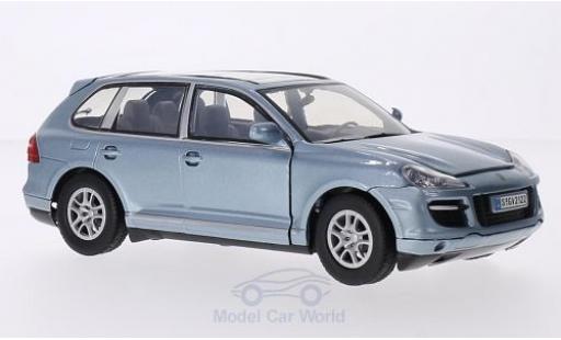 Porsche Cayenne Turbo 1/24 Motormax Turbo mettalic blau modellautos