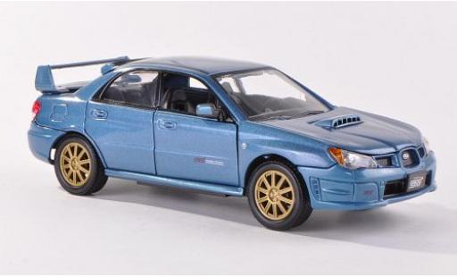 Subaru Impreza 1/24 Motormax WRX STi mettalic blau modellautos