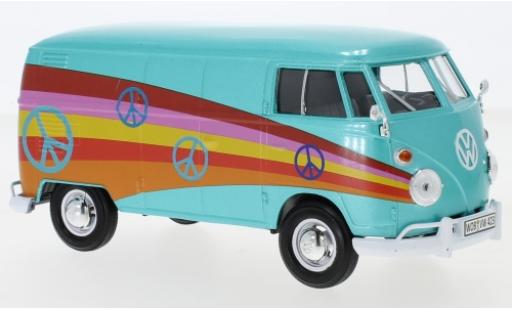 Volkswagen T1 1/24 Motormax Kasten mettalic türkis/Dekor modellautos